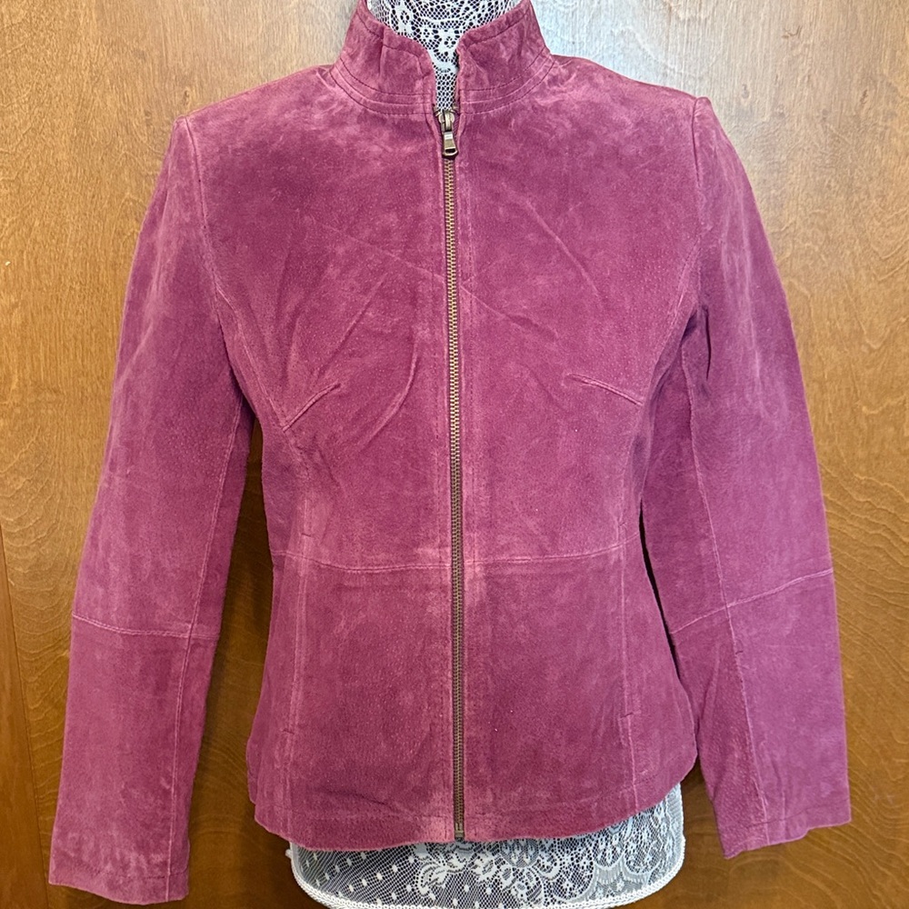 Relativity Women's Suede Jacket - Purple